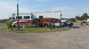 Scenic view of Texas 6 RV Park grounds near Houston